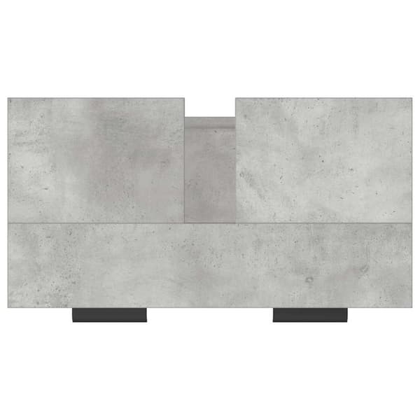 vidaXL Baderomsskap betonggrå 64,5x33,5x59 cm konstruert tre