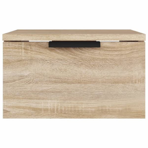 vidaXL Veggmontert nattbord sonoma eik 34x30x20 cm