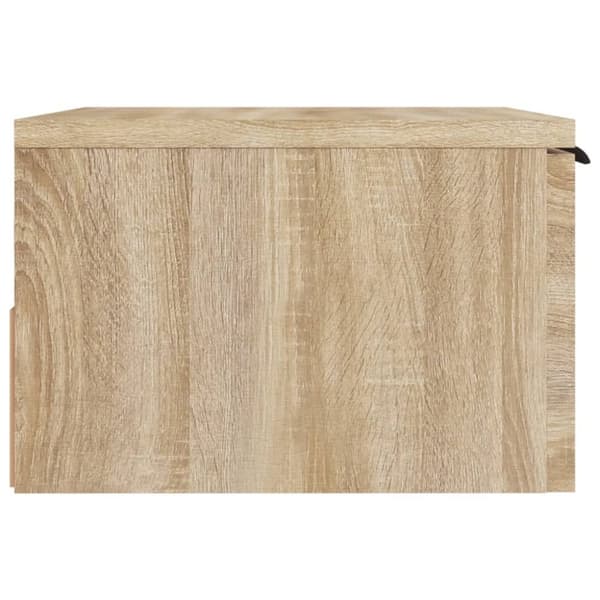 vidaXL Veggmontert nattbord sonoma eik 34x30x20 cm