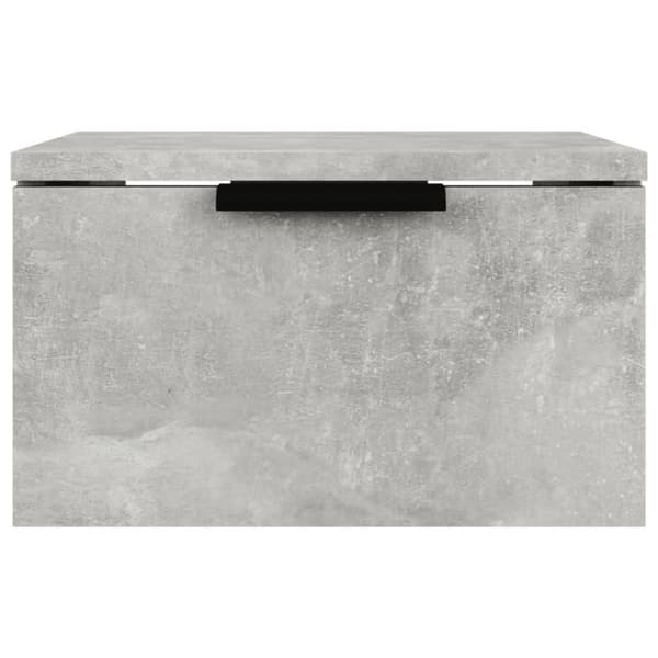 vidaXL Veggmonterte nattbord 2 stk betonggrå 34x30x20 cm