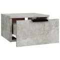 Miniatyrbilde 7 av 11: vidaXL Veggmonterte nattbord 2 stk betonggrå 34x30x20 cm