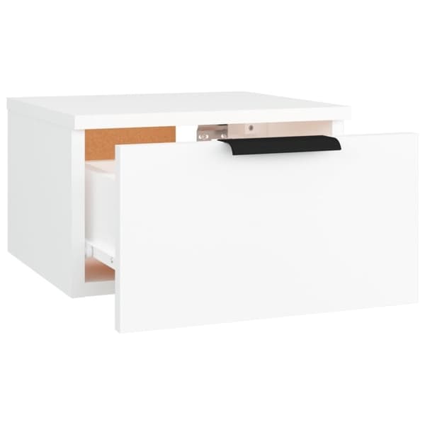 vidaXL Veggmontert nattbord 2 stk hvit 34x30x20 cm