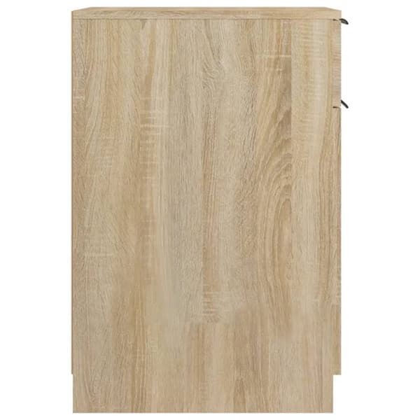 vidaXL Byrå med lådor sonoma-ek 33,5x50x75 cm konstruerat trä