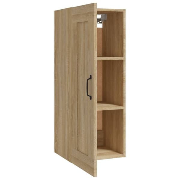 vidaXL Veggskap sonoma eik 35x34x90 cm konstruert tre