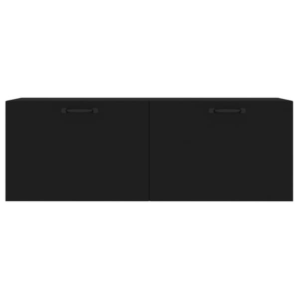 vidaXL Veggskap svart 100x36,5x35 cm konstruert tre