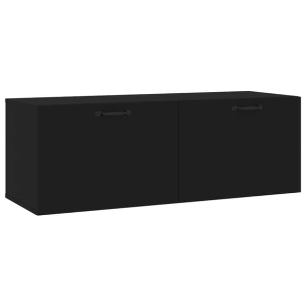 vidaXL Veggskap svart 100x36,5x35 cm konstruert tre