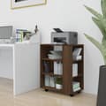 Miniatyrbilde 11 av 11: vidaXL Rulleskap brun eik 60x35x75 cm konstruert tre