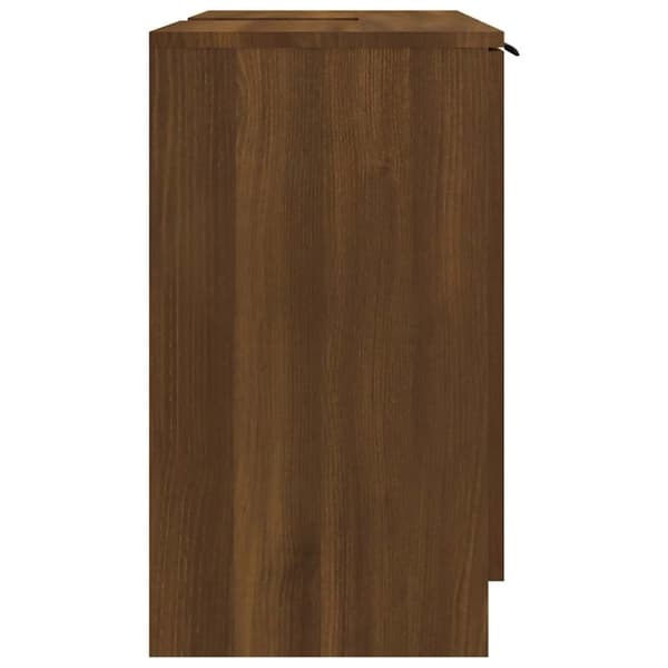 vidaXL Badrumsskåp brun ek 64,5x33,5x59 cm konstruerat trä