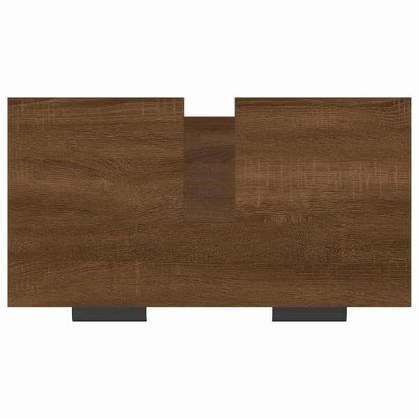 vidaXL Badrumsskåp brun ek 64,5x33,5x59 cm konstruerat trä