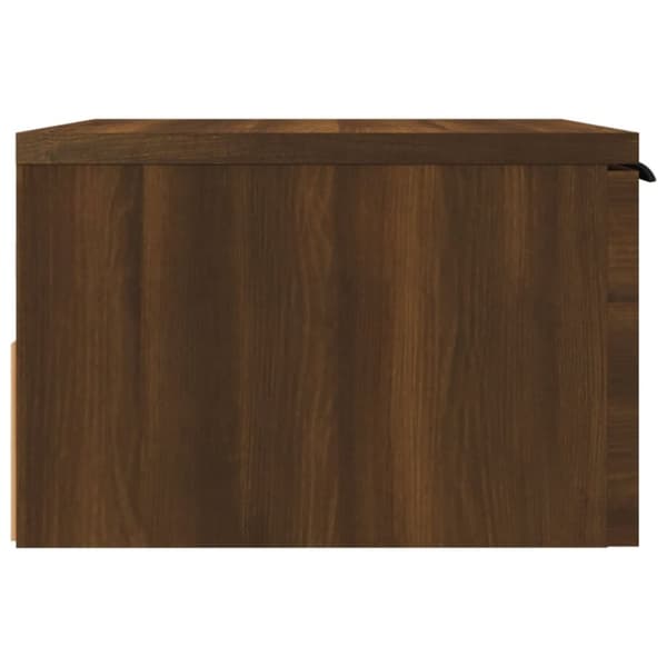 vidaXL Veggmonterte nattbord 2 stk brun eik 34x30x20 cm