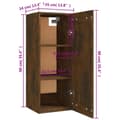 Miniatyrbilde 10 av 10: vidaXL Vegghengt skap røkt eik 35x34x90 cm konstruert tre