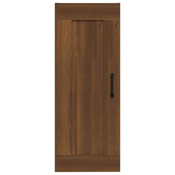vidaXL Vegghengt skap brun eik 35x34x90 cm konstruert tre