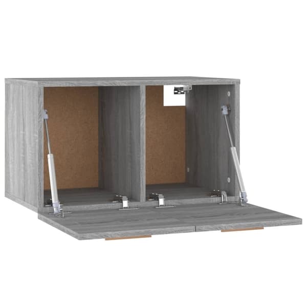 vidaXL Veggskap grå sonoma 60x36,5x35 cm konstruert tre