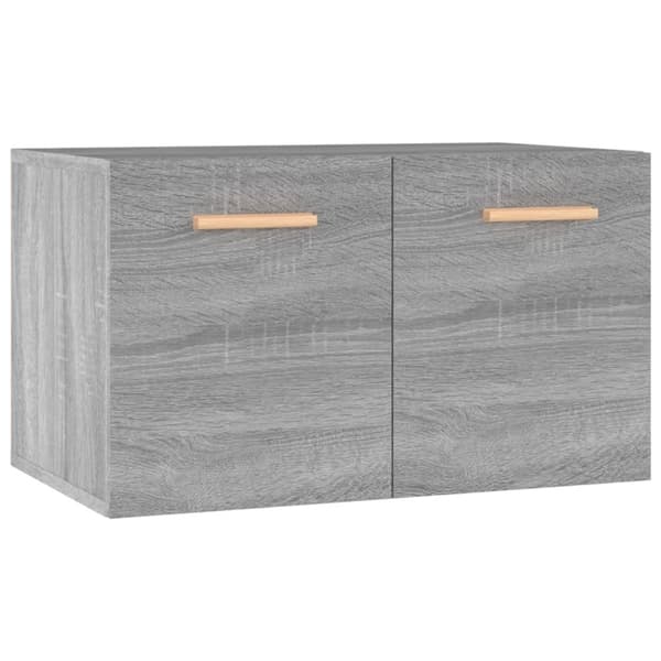 vidaXL Veggskap grå sonoma 60x36,5x35 cm konstruert tre