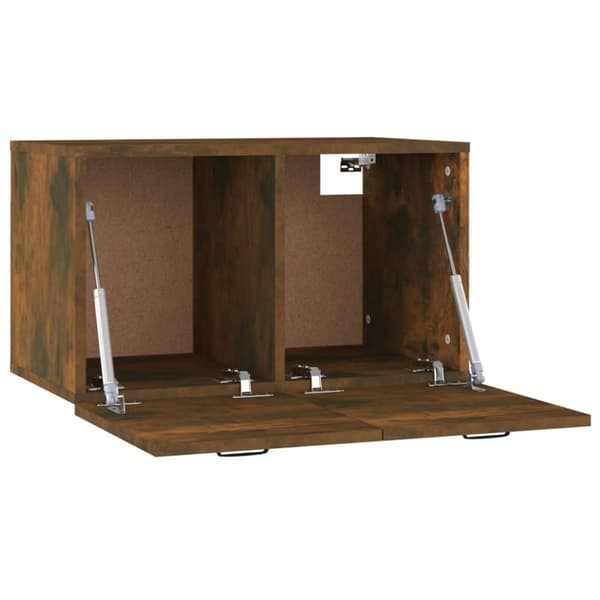 vidaXL Veggskap røkt eik 60x36,5x35 cm konstruert tre