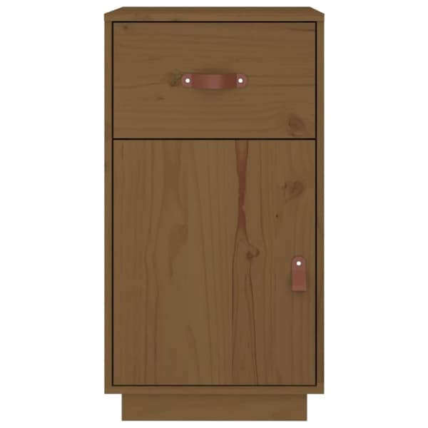 vidaXL Skrivbordsskåp honungsbrun 40x50x75 cm massiv furu