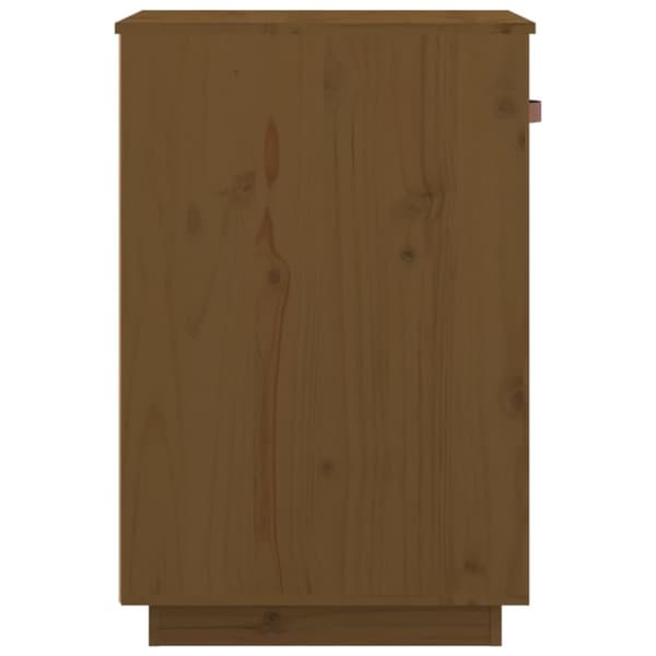 vidaXL Skrivbordsskåp honungsbrun 40x50x75 cm massiv furu