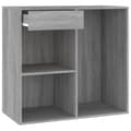 Miniatyrbilde 2 av 10: vidaXL Sminkeskap grå sonoma 80x40x75 cm konstruert tre