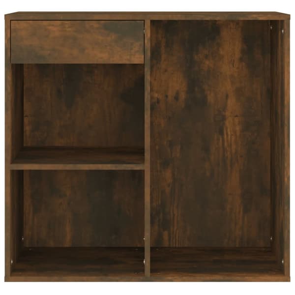 vidaXL Sminkeskap røkt eik 80x40x75 cm konstruert tre