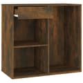 Miniatyrbilde 1 av 10: vidaXL Sminkeskap røkt eik 80x40x75 cm konstruert tre