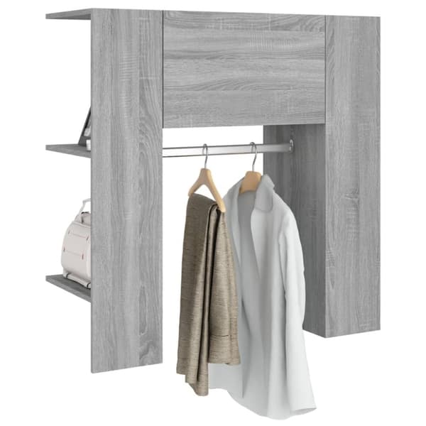 vidaXL Gangskap grå sonoma 97,5x37x99 cm konstruert tre