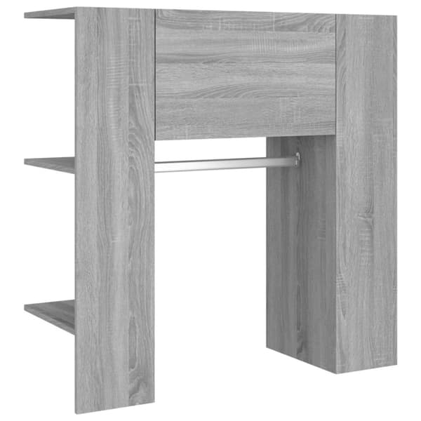 vidaXL Gangskap grå sonoma 97,5x37x99 cm konstruert tre