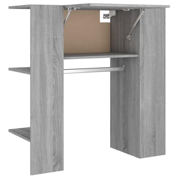 vidaXL Gangskap grå sonoma 97,5x37x99 cm konstruert tre