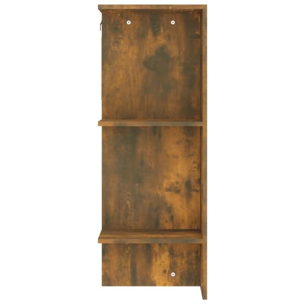 vidaXL Hallskåp rökfärgad ek 97,5x37x99 cm konstruerat trä