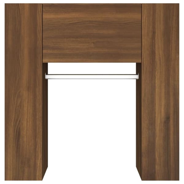 vidaXL Hallskåp brun ek 97,5x37x99 cm konstruerat trä