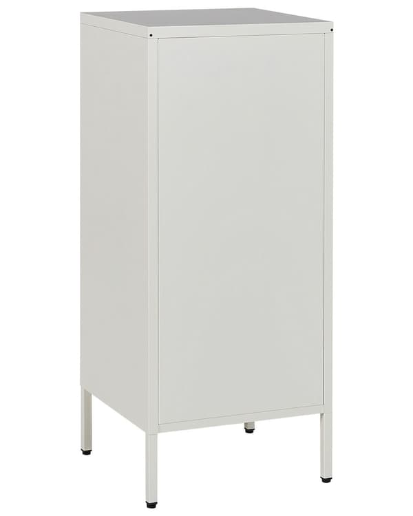 Kommode Hvit Metall 43 x 40 cm Industriell Liten 3 skuffer Oppbevaringsskap