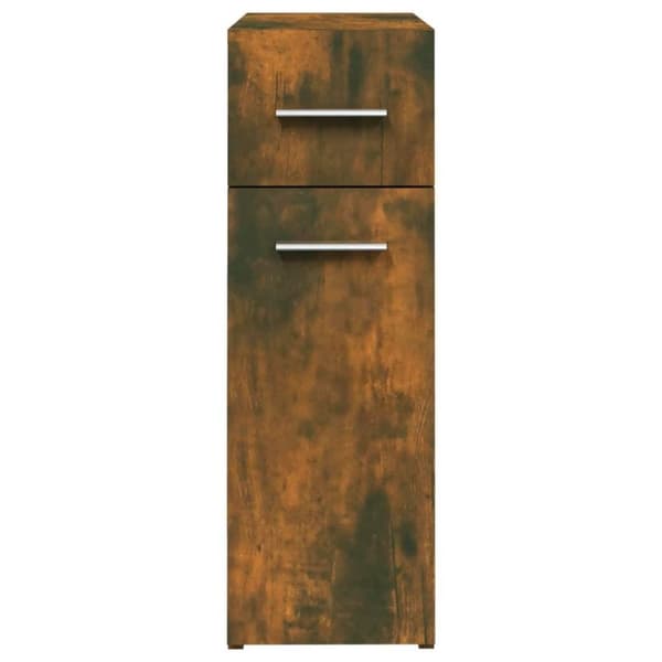 vidaXL Apotekskap røkt eik 20x45,5x60 cm konstruert tre