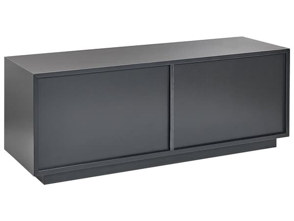 Senkki musta 120 x 46 x 40 cm MDF-levy metalli 4 ovea kaapit hyllyt moderni glamour