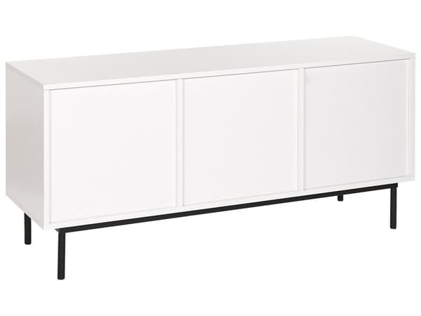 Senkki tumma puu valkoinen 120 x 55 x 38 cm lastulevy teräs laatikot kaapit hyllyt moderni