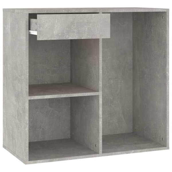 vidaXL Kosmetiikkakaappi harmaa 80x40x75 cm tekninen puu