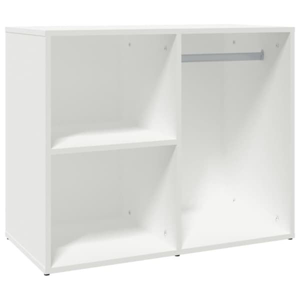 vidaXL skab 80x40x65 cm konstrueret træ hvid