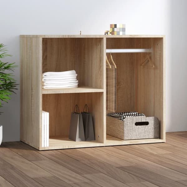 vidaXL skab 80x40x65 cm konstrueret træ sonoma-eg