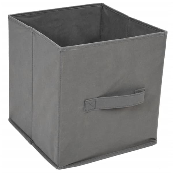 vidaXL opbevaringsreol med 4 stofkurve 63x30x71 cm stål grå