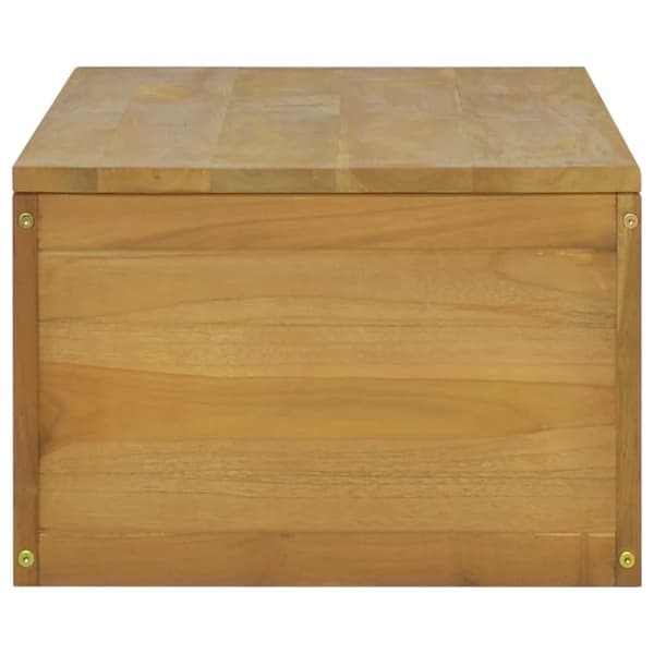 vidaXL Seinäkiinnitettävä kylpyhuoneen kaappi 110x45x30cm täysi tiikki