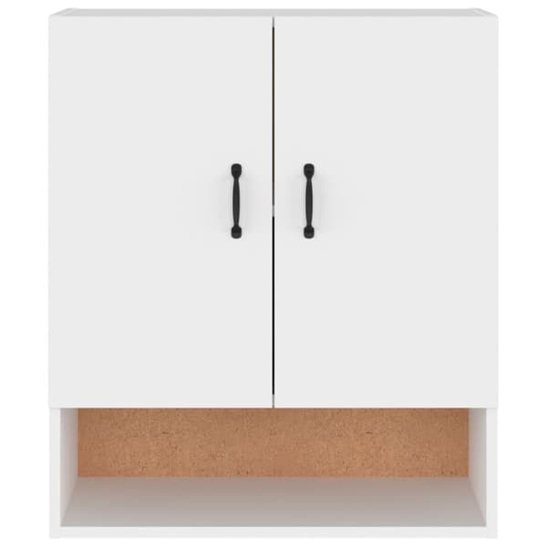 vidaXL vægskab 60x31x70 cm konstrueret træ hvid