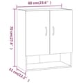 Miniatyrbillede 9 af 9: vidaXL vægskab 60x31x70 cm konstrueret træ hvid