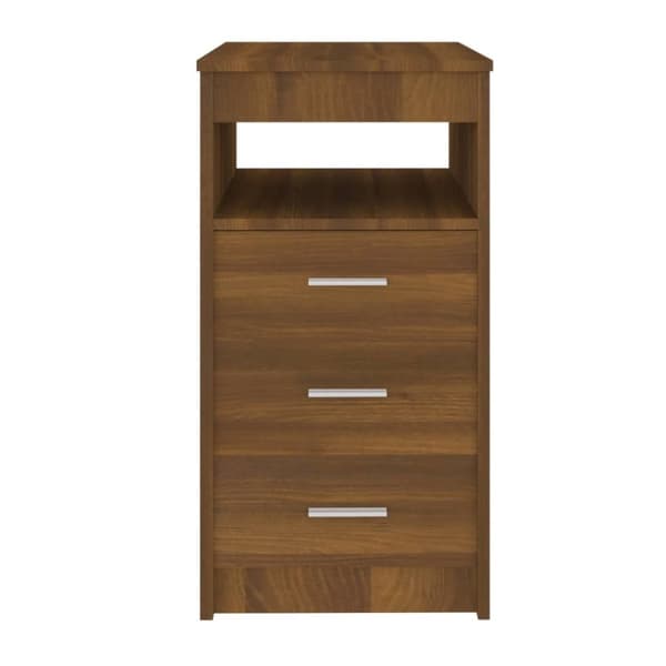 vidaXL Laatikosto ruskea tammi 40x50x76 cm tekninen puu