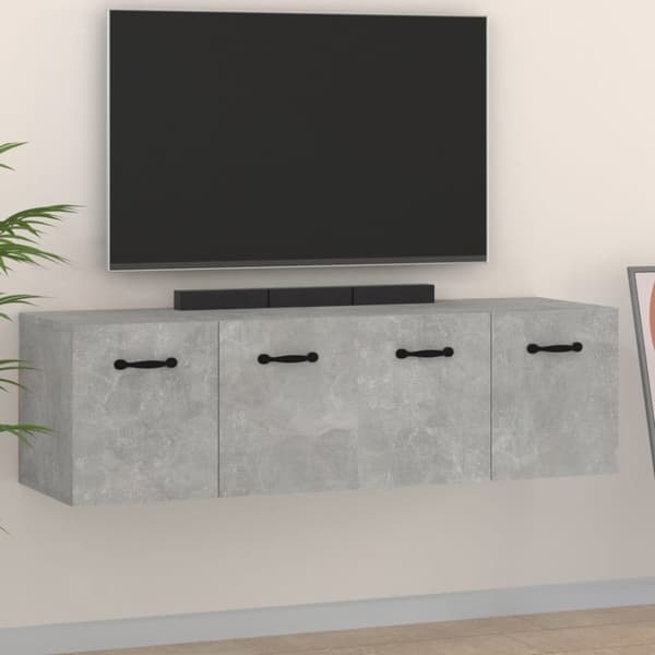 vidaXL vægskabe 2 stk. 80x35x36,5 cm konstrueret træ betongrå