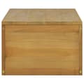 Miniatyrbilde 9 av 9: vidaXL Veggmontert baderomsskap 110x45x30 cm heltre teak