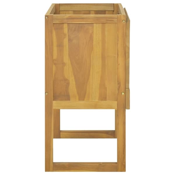 vidaXL Badrumsskåp 90x40x75,5 cm massiv teak