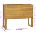 Miniatyrbild 8 av 9: vidaXL Badrumsskåp 90x40x75,5 cm massiv teak