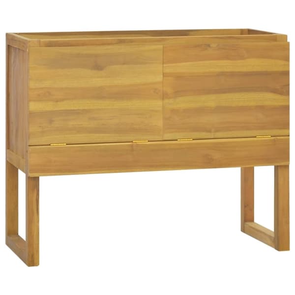 vidaXL Baderomsskap 90x40x75,5 cm heltre teak