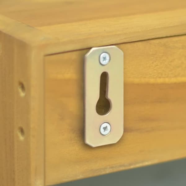 vidaXL Speilskap 30x10x40 cm heltre teak