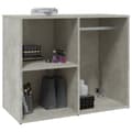 Miniatyrbillede 6 af 9: vidaXL skab 80x40x65 cm konstrueret træ betongrå