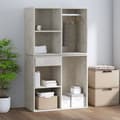 Miniatyrbillede 7 af 9: vidaXL skab 80x40x65 cm konstrueret træ betongrå