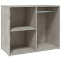 Miniatyrbillede 1 af 9: vidaXL skab 80x40x65 cm konstrueret træ betongrå